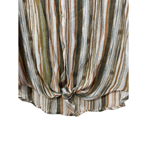 ZAC & RACHEL WOMEN'S ROLL TAB LONG SLEEVE BLOUSE SIZE XL - Picture 2 of 5